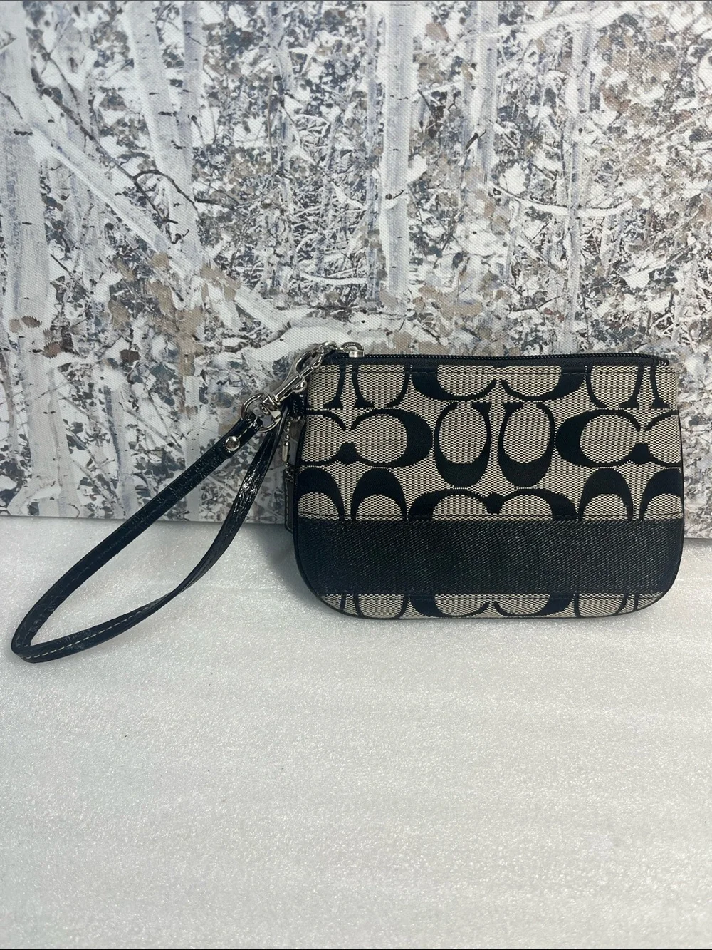 Coach Black Wristlet